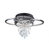 Bruma Dimmable LED Crystal Semi-Flush Light 68W 3000K - Chrome