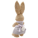 Easter Bunny Holding Baby Chick Plastic Decoration - Brown