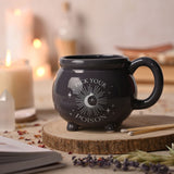 Pick Your Poison Midnight Cauldron Ceramic Mug 520ml - Purple