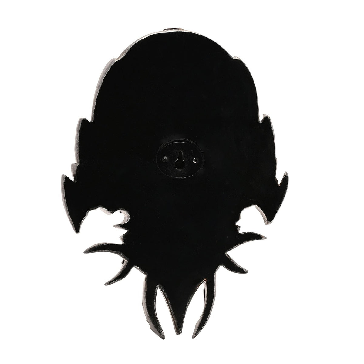 Steampunk Skull & Spider Resin Wall Clock - Silver & Gold