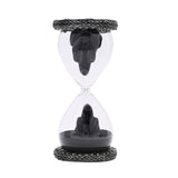 Grim Reaper Resin Hourglass with Celtic Knot Caps - Silver