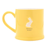 Snuggle Bunny Easter Embossed Ceramic Mug - Yellow & White