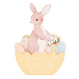 Waiting for the Easter Bunny Freestanding Wooden Plaque