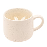 Speckled Ceramic Mug with Hidden 3D Bunny Inside - Cream