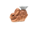 Bunny Wildflower Earthenware Butter Dish with Lid - White