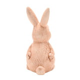 Easter Bunny Ceramic Figurine with Green Bow 11cm - Brown