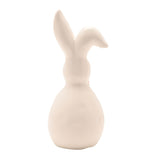 Porcelain Easter Bunny Figurine with Bow 16cm - Cream & Pink