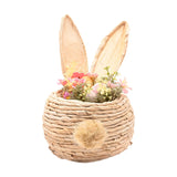 Kestlowe Easter Bunny Ears Plastic Faux Flower Bundle - Natural