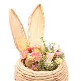Kestlowe Easter Bunny Ears Plastic Faux Flower Bundle - Natural