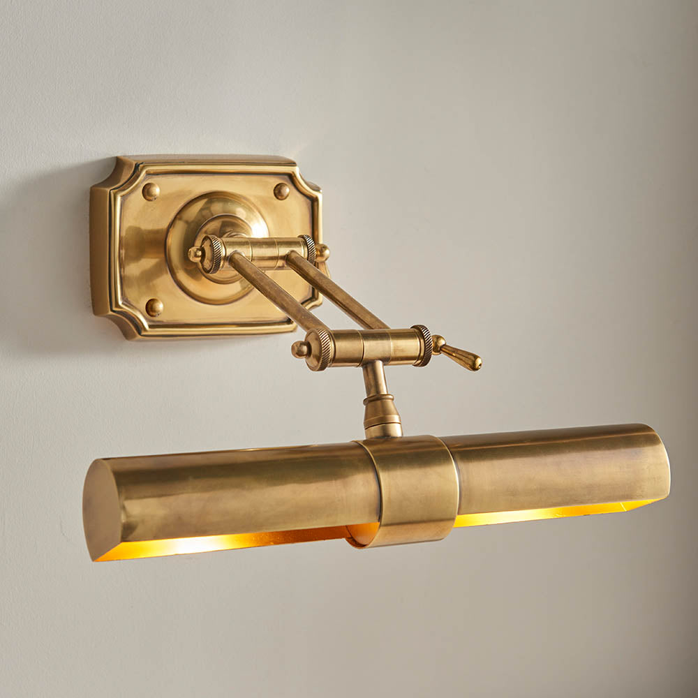 Larchdale 36cm Picture Light - Solid Brass