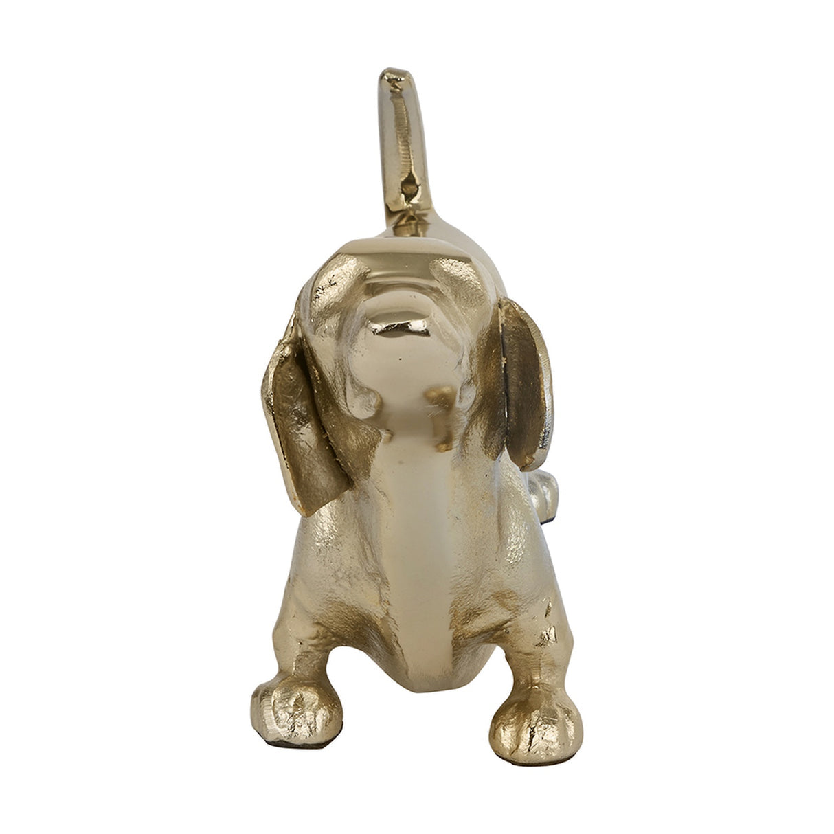 Gold Aluminium Sausage Dog Book Ends - 17cm