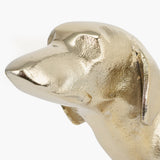 Gold Aluminium Sausage Dog Book Ends - 17cm