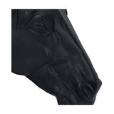 Matt Black Aluminium Horse Head Ornament - 28cm