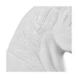 Matt White Aluminium Horse Head Ornament - 28cm