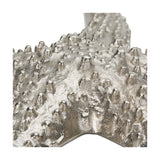 Silver Aluminium Starfish Ornament - 6cm