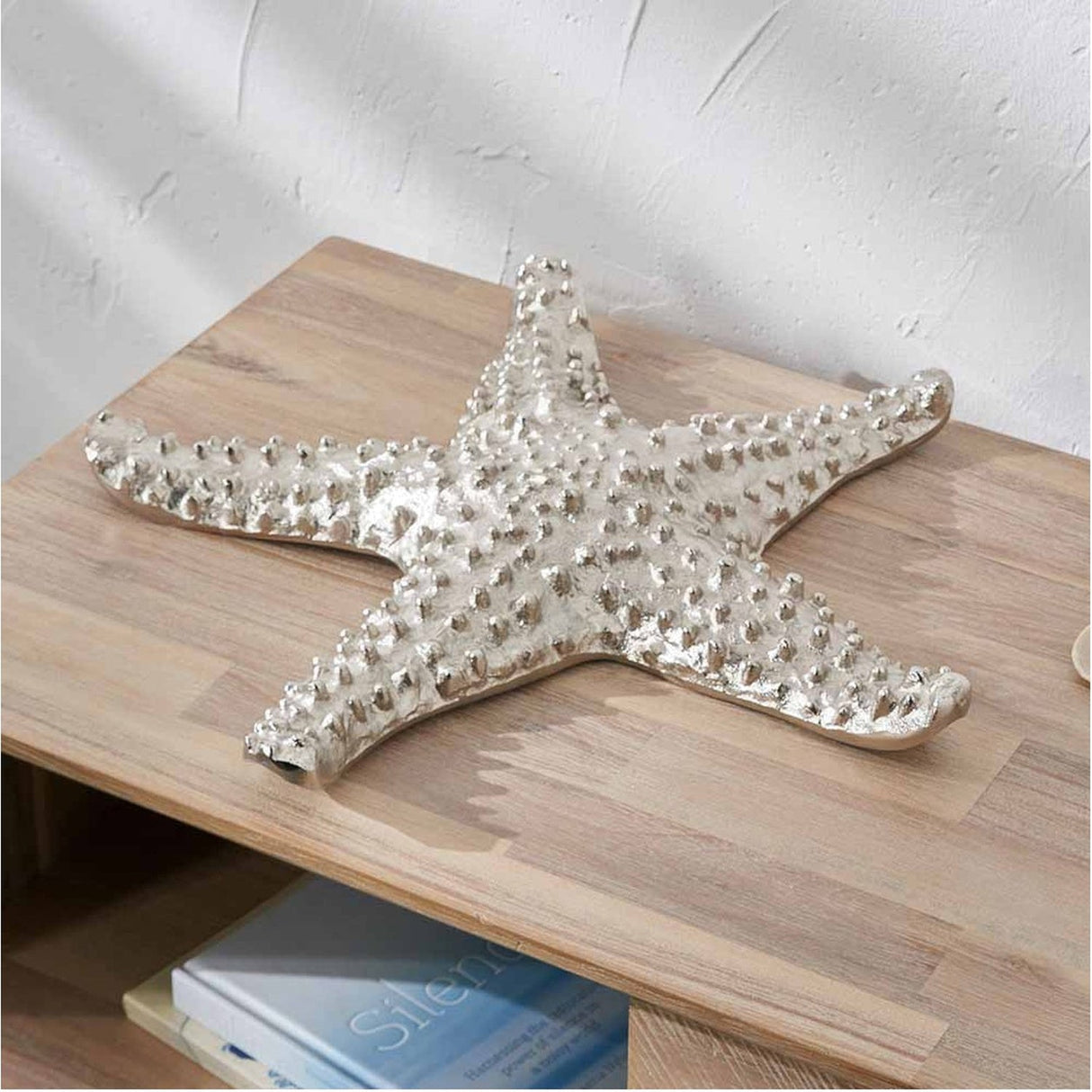 Silver Aluminium Starfish Ornament - 6cm