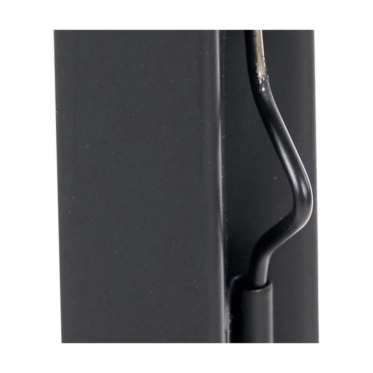 Black Stainless Steel & Glass Medium Tall Lantern - 81cm