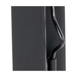 Black Stainless Steel & Glass Medium Tall Lantern - 81cm