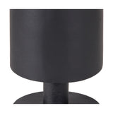 Matt Black Aluminium Pillar Large Candle Holder - 39cm
