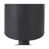 Matt Black Aluminium Pillar Large Candle Holder - 39cm