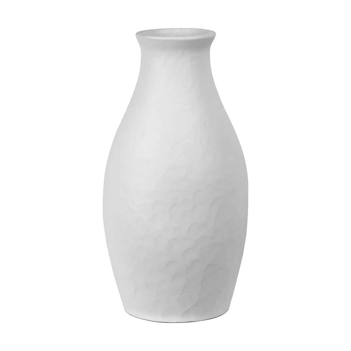 Eirene White Textured Stoneware Vase - 41cm