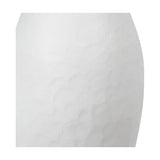 Eirene White Textured Stoneware Vase - 41cm