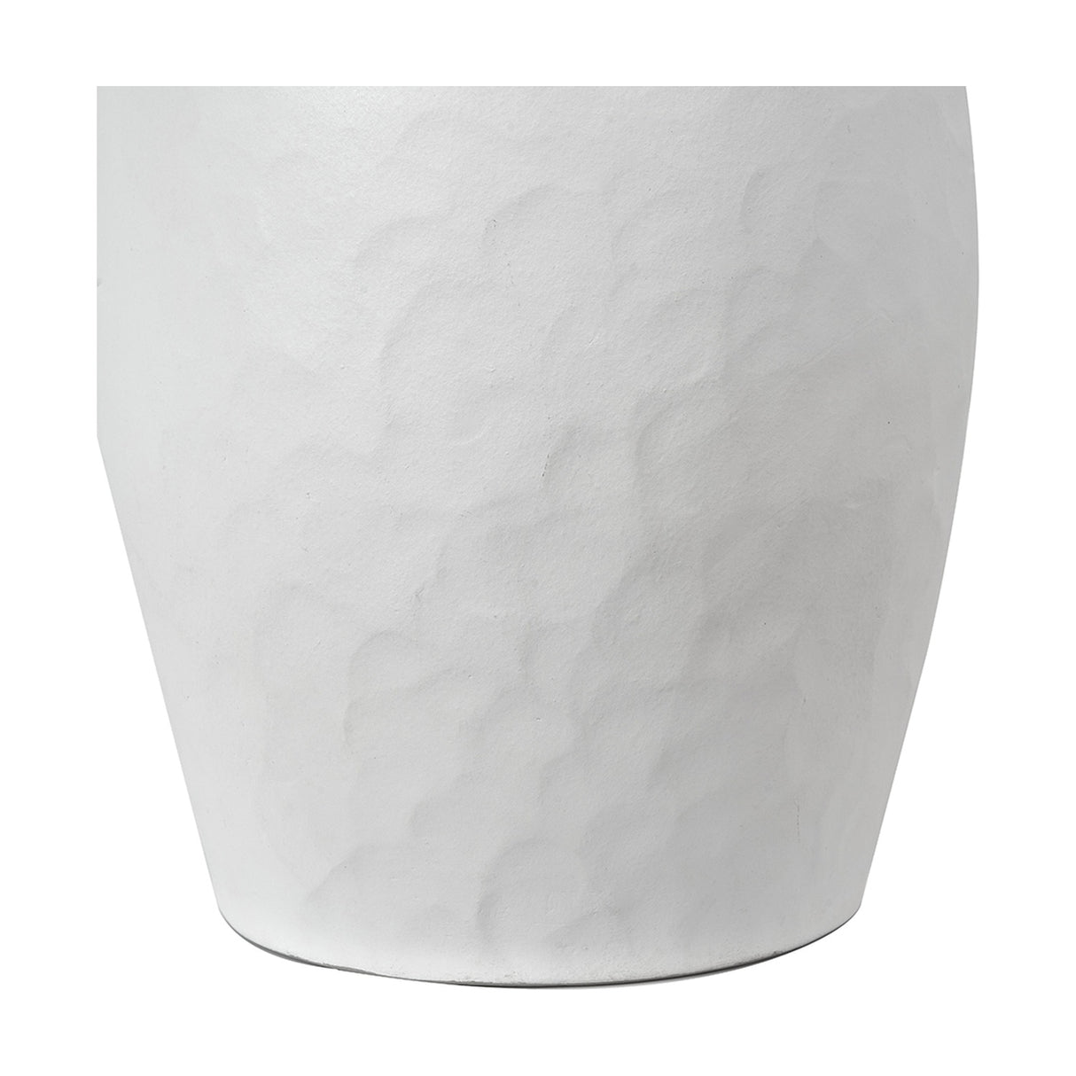 Eirene White Textured Stoneware Vase - 41cm