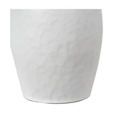 Eirene White Textured Stoneware Vase - 41cm