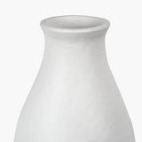 Eirene White Textured Stoneware Vase - 41cm