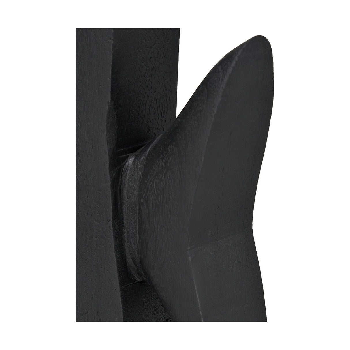 Black Handcarved Mango Altum Angelfish Ornament - 51cm