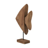 Natural Handcarved Mango Altum Angelfish Ornament - 51cm