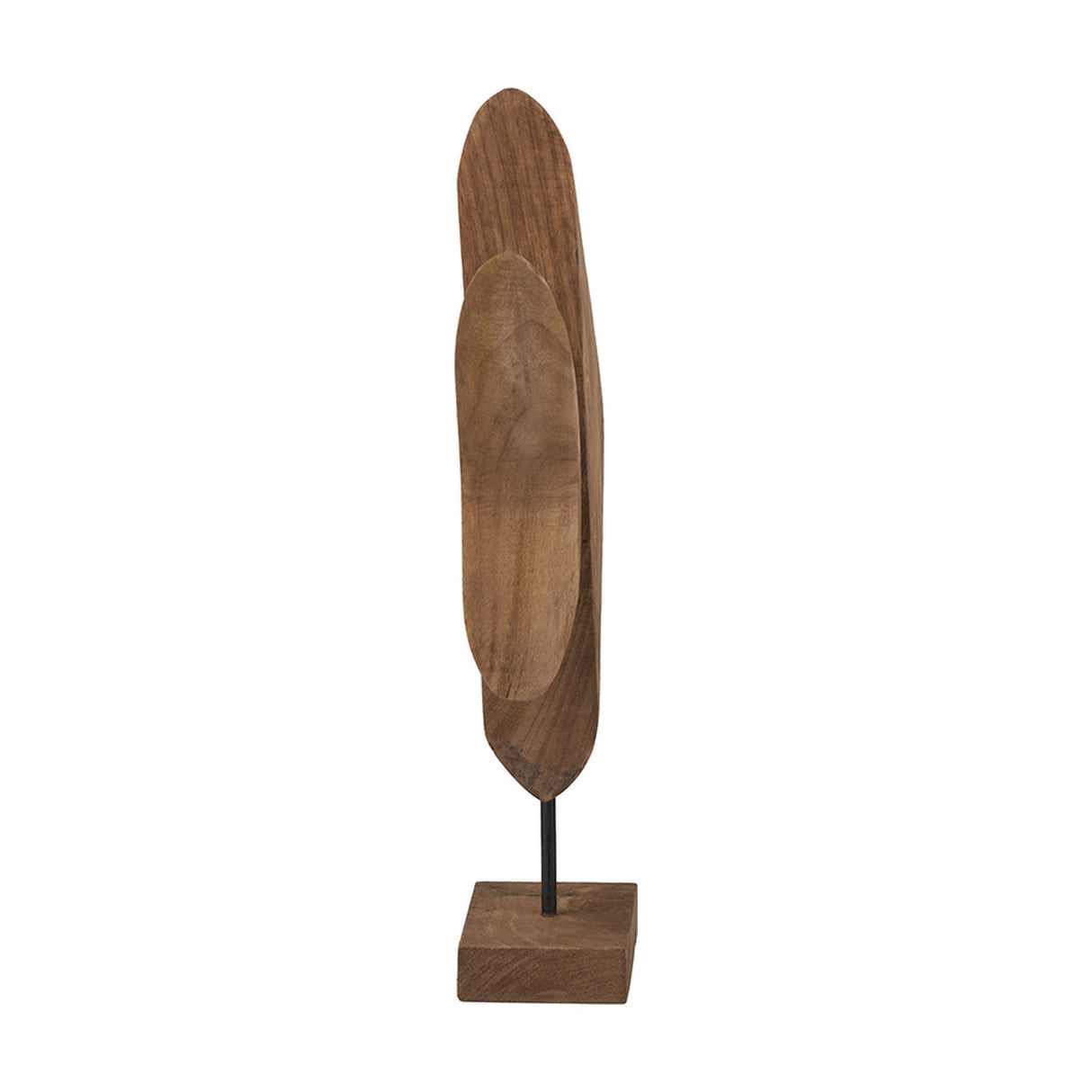Natural Handcarved Mango Altum Angelfish Ornament - 51cm