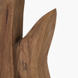 Natural Handcarved Mango Altum Angelfish Ornament - 51cm