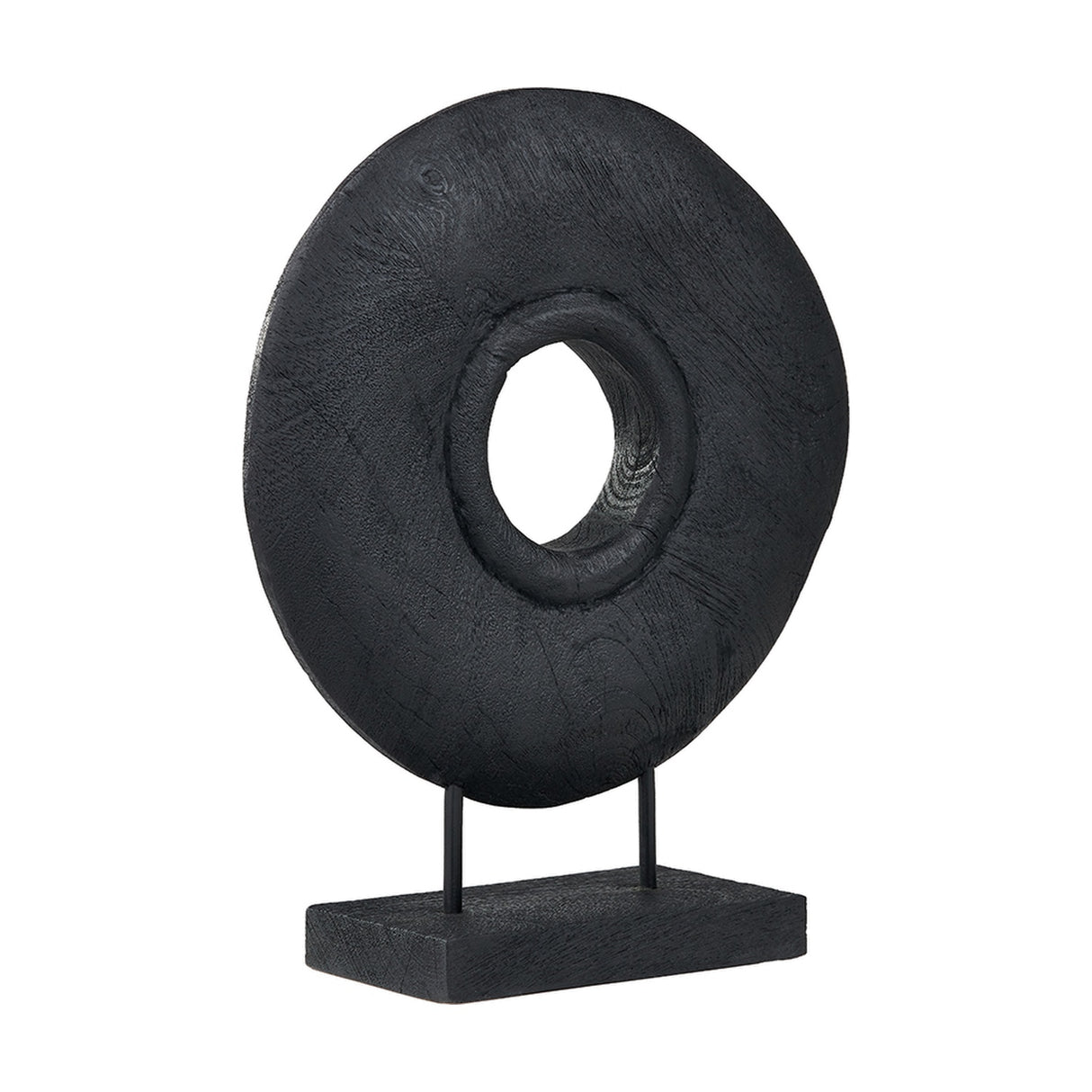 Black Handcarved Mango Rectangular Ornament - 40cm