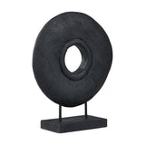 Black Handcarved Mango Rectangular Ornament - 40cm