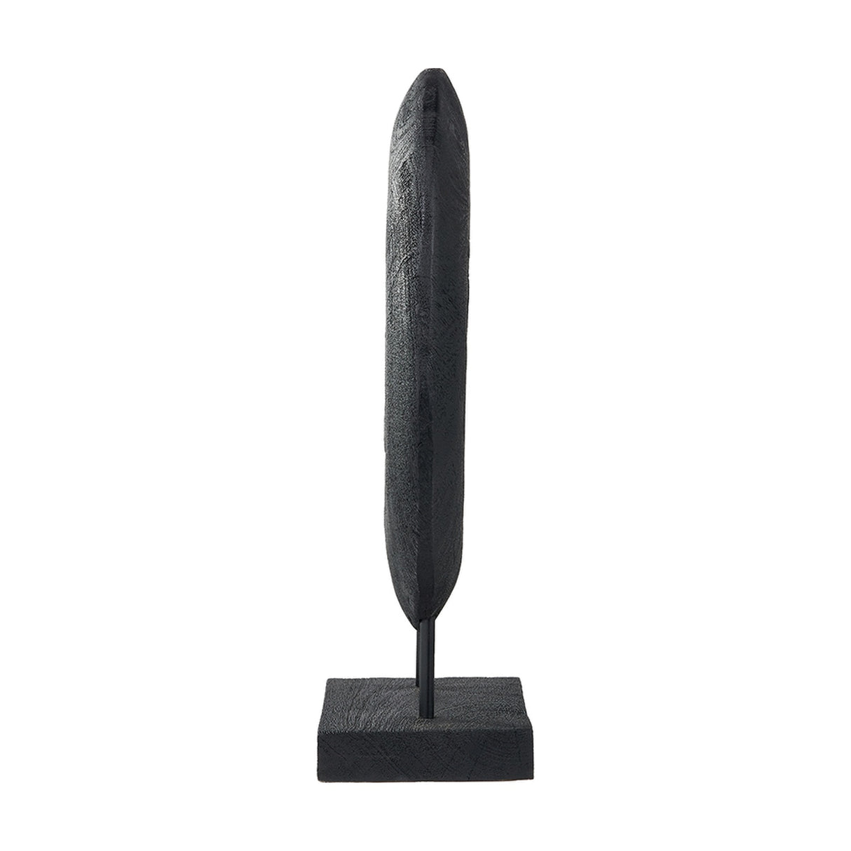 Black Handcarved Mango Rectangular Ornament - 40cm