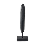 Black Handcarved Mango Rectangular Ornament - 40cm