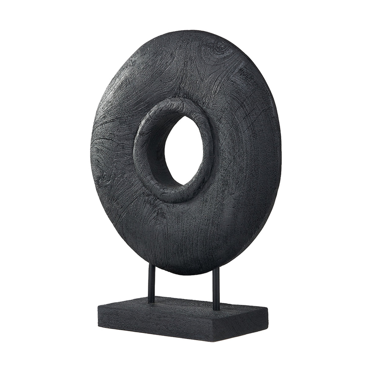 Black Handcarved Mango Rectangular Ornament - 40cm