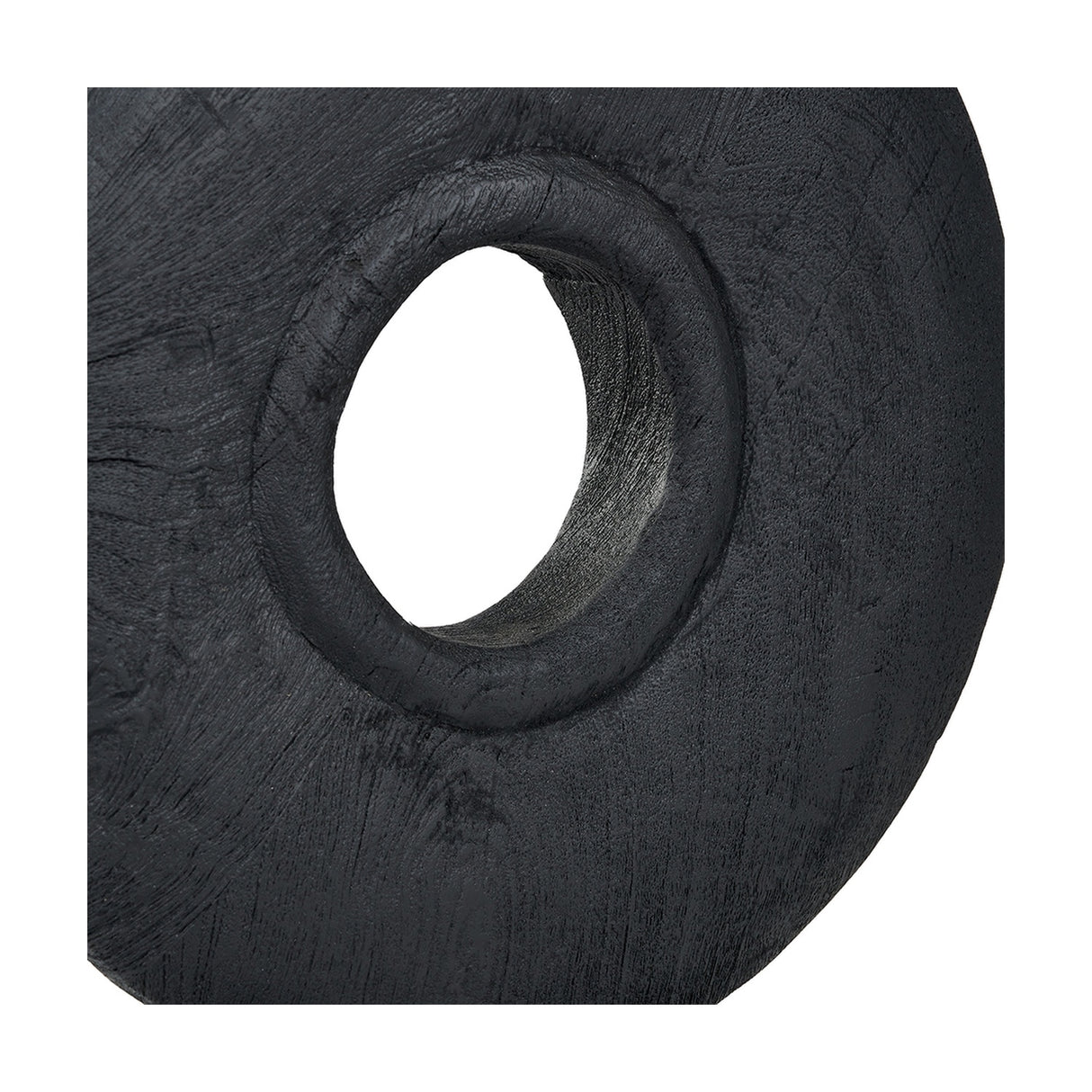 Black Handcarved Mango Rectangular Ornament - 40cm