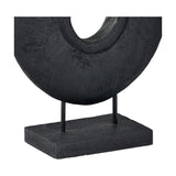Black Handcarved Mango Rectangular Ornament - 40cm