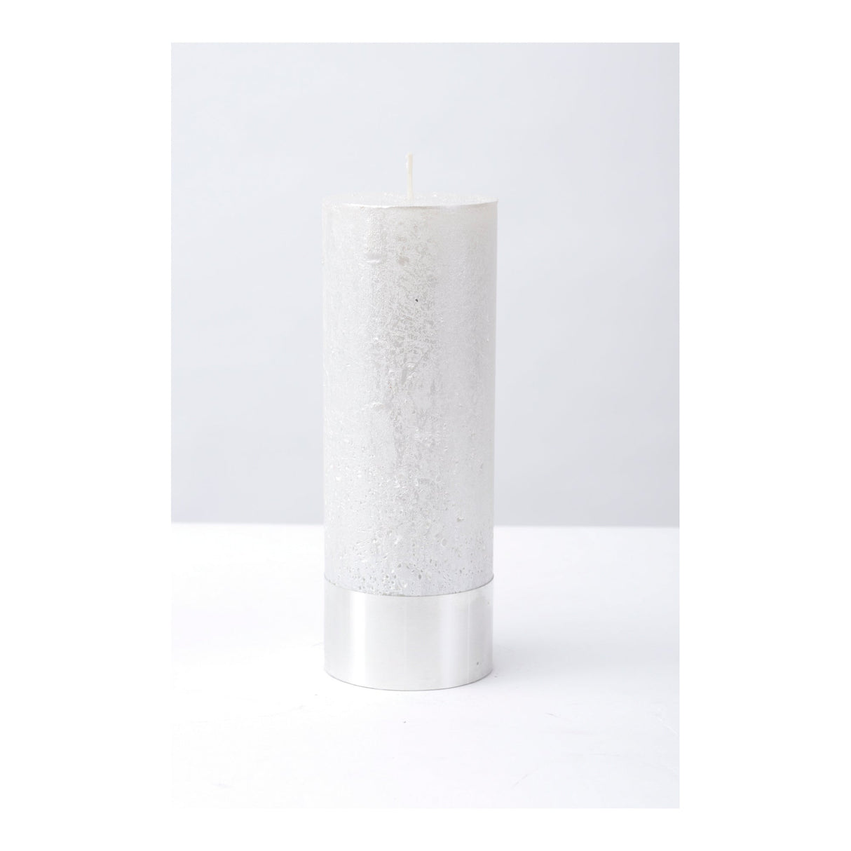 Libra Pearl Rustica Pillar Candle - 7x19cm
