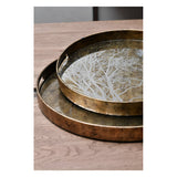 Vienna Set of 2 Tree Trays - Antique Gold
