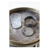 Vienna Set of 4 Atlas Coasters - Antique Gold
