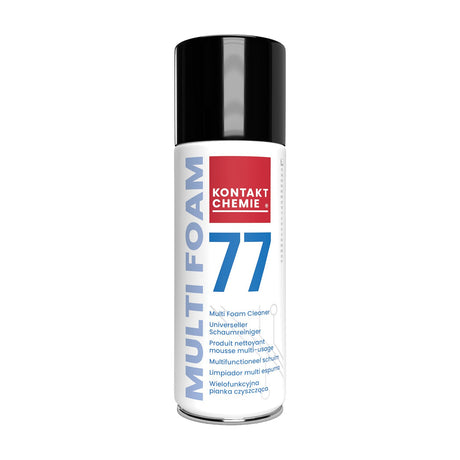 Kontakt Chemie Multi Foam 77 Cleaner 400ml aerosol spray can with white label and black cap, shown against a plain white background.