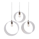 Ara Set of 3 Ring Pendants - Polished Silver