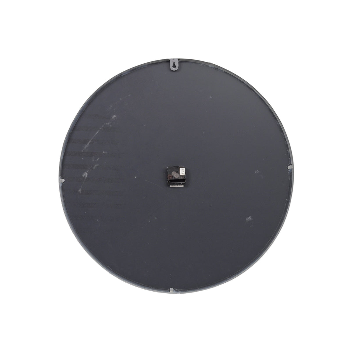 Beaded Mirrored Round Clock - Grey