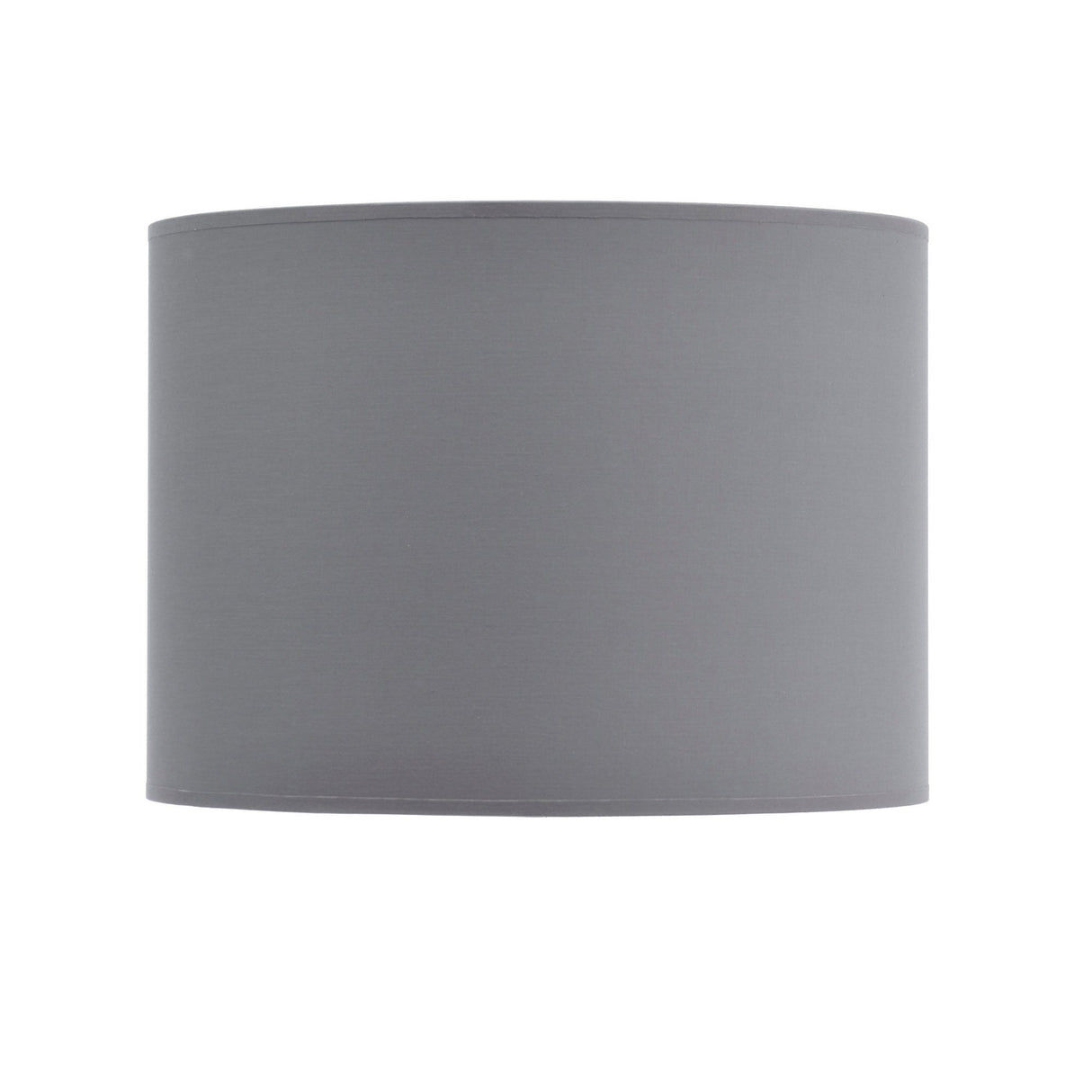 Lined Drum 14″ Lampshade - Grey & Silver