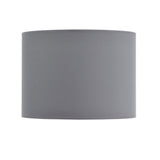 Lined Drum 14″ Lampshade - Grey & Silver