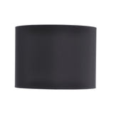 Lined Drum 14″ Lampshade - Black & Silver