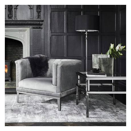 Belgravia Ribbed Occasional Chair - Grey
